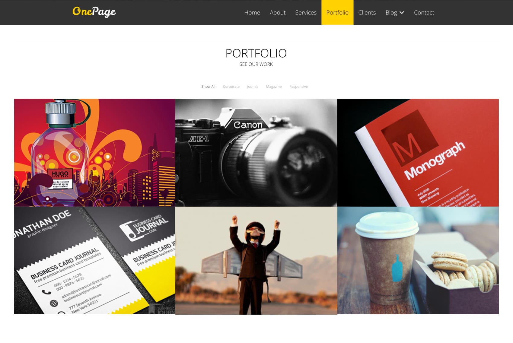 Onepage screenshot 4