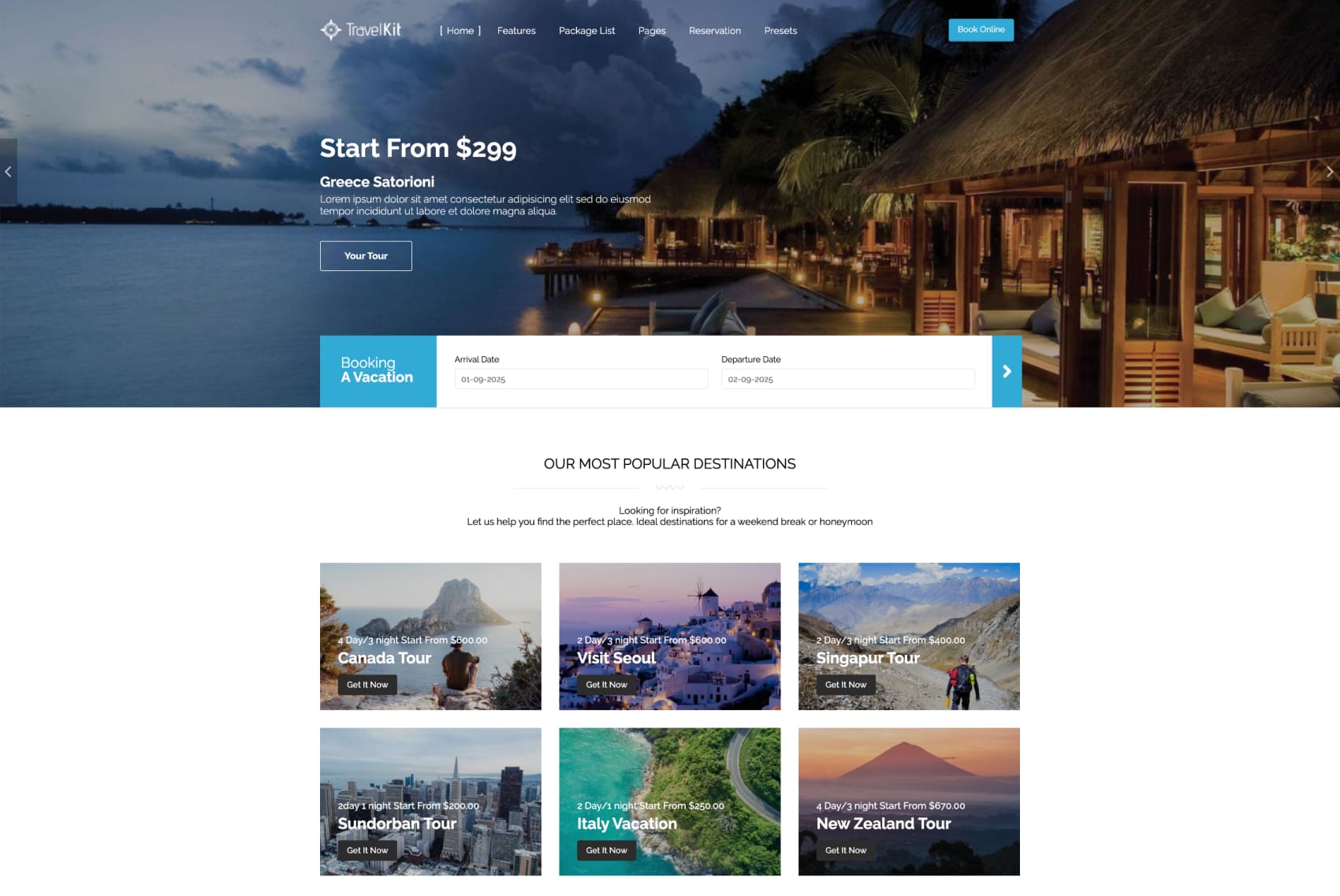 Travel Kit -  Multipurpose Travel & Tour Joomla Template